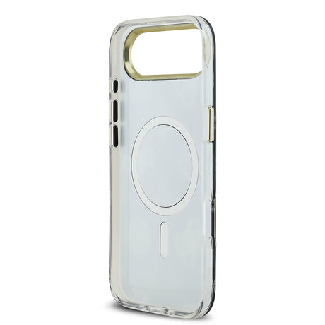Apple iPhone 17 Air Kılıf Guess Orjinal Lisanslı Metal Kamera Çerçeveli Simli Aynalı Kapak
