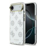 Apple iPhone 17 Air Kılıf Guess Orjinal Lisanslı Metal Kamera Çerçeveli Simli Aynalı Kapak
