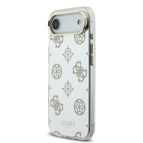 Apple iPhone 17 Air Kılıf Guess Orjinal Lisanslı Metal Kamera Çerçeveli Simli Aynalı Kapak