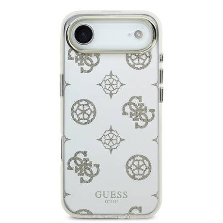 Apple iPhone 17 Air Kılıf Guess Orjinal Lisanslı Metal Kamera Çerçeveli Simli Aynalı Kapak