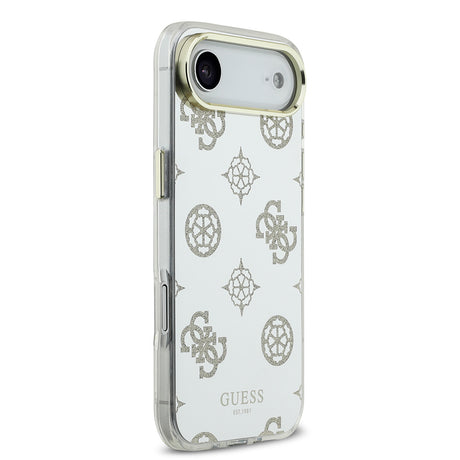 Apple iPhone 17 Air Kılıf Guess Orjinal Lisanslı Metal Kamera Çerçeveli Simli Aynalı Kapak