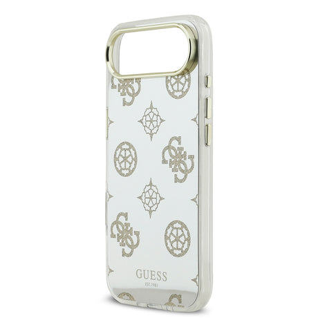 Apple iPhone 17 Air Kılıf Guess Orjinal Lisanslı Metal Kamera Çerçeveli Simli Aynalı Kapak