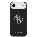 Apple iPhone 17 Air Kılıf Guess Orjinal Lisanslı PU Deri 4G Büyük Metal Logo Dizaynlı Kapak