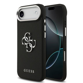 Apple iPhone 17 Air Kılıf Guess Orjinal Lisanslı PU Deri 4G Büyük Metal Logo Dizaynlı Kapak