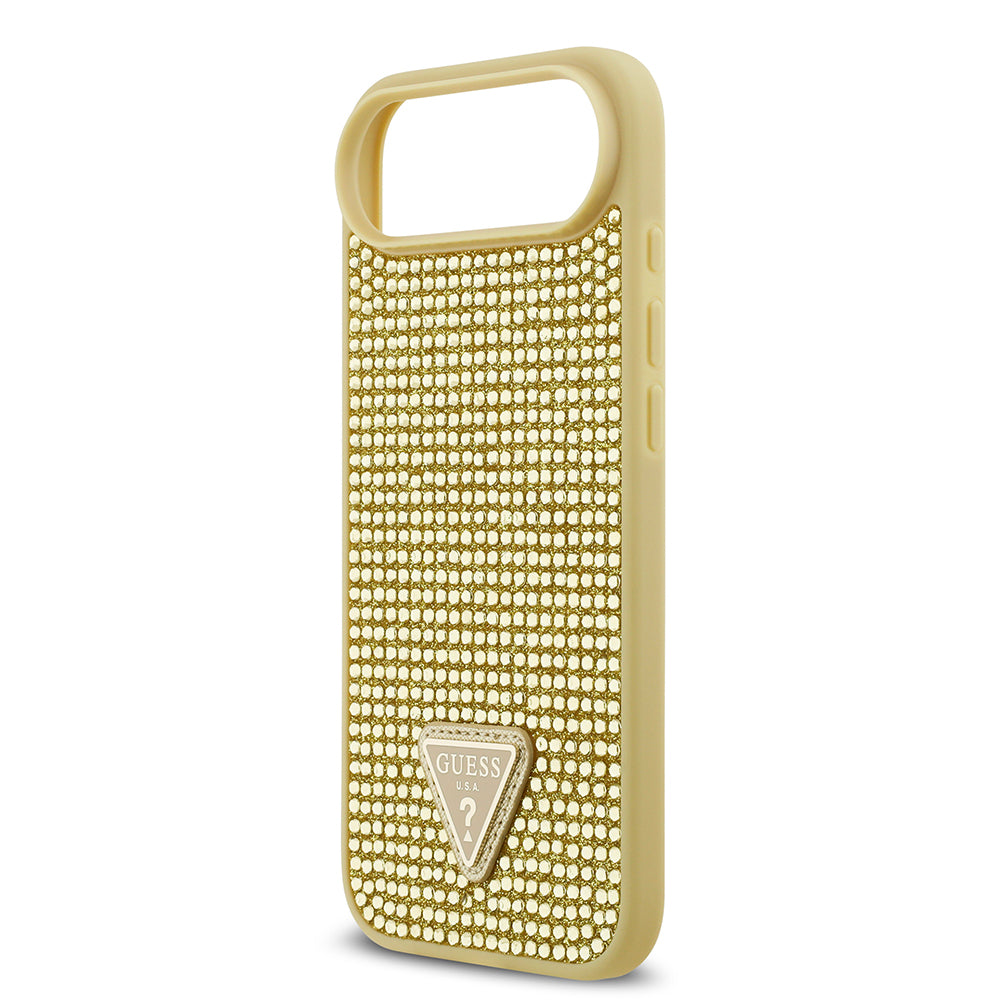Apple iPhone 17 Air Kılıf Guess Orjinal Lisanslı Taşlı Arka Yüzey Üçgen Logolu Kapak