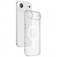 Apple iPhone 17 Air Kılıf IC Çipli M-Safe Şarj Özellikli Şeffaf Kamera Çerçeveli Zore Toledo Kapak