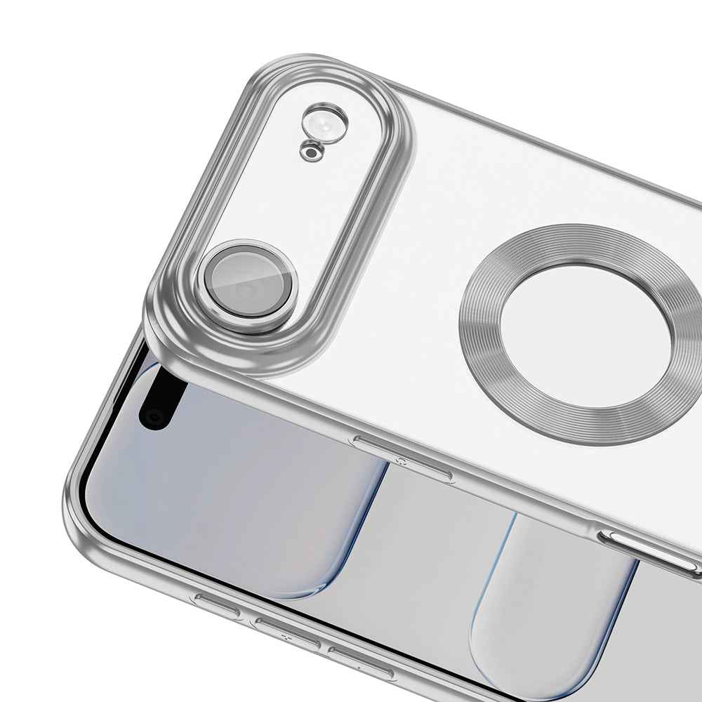 Apple iPhone 17 Air Kılıf Kamera Korumalı Logo Gösteren Zore Omega Kapak