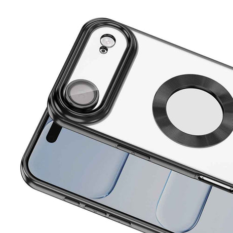 Apple iPhone 17 Air Kılıf Kamera Korumalı Logo Gösteren Zore Omega Kapak