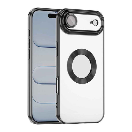 Apple iPhone 17 Air Kılıf Kamera Korumalı Logo Gösteren Zore Omega Kapak
