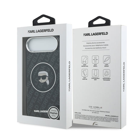 Apple iPhone 17 Air Kılıf Karl Lagerfeld Orjinal Lisanslı IML Baskılı KL Heads Kapak