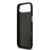 Apple iPhone 17 Air Kılıf Karl Lagerfeld Orjinal Lisanslı M-safe Şarj Özellikli Delikli Tasarım Metal Logolu PU Deri Kapak