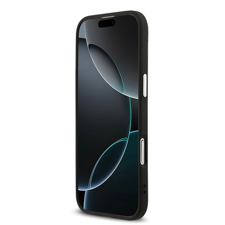 Apple iPhone 17 Air Kılıf Karl Lagerfeld Orjinal Lisanslı M-safe Şarj Özellikli Metal Kamera ve Buton Tasarımlı Karl PU Deri Kapak