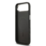 Apple iPhone 17 Air Kılıf Karl Lagerfeld Orjinal Lisanslı M-safe Şarj Özellikli Metal Kamera ve Buton Tasarımlı Karl PU Deri Kapak