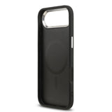 Apple iPhone 17 Air Kılıf Karl Lagerfeld Orjinal Lisanslı M-safe Şarj Özellikli Metal Kamera ve Buton Tasarımlı K&C PU Deri Kapak