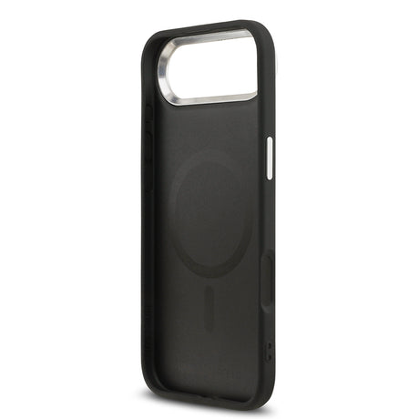 Apple iPhone 17 Air Kılıf Karl Lagerfeld Orjinal Lisanslı M-safe Şarj Özellikli Metal Kamera ve Buton Tasarımlı K&C PU Deri Kapak