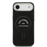 Apple iPhone 17 Air Kılıf Karl Lagerfeld Orjinal Lisanslı M-safe Şarj Özellikli Metal Kamera ve Buton Tasarımlı Paris RSG PU Deri Kapak