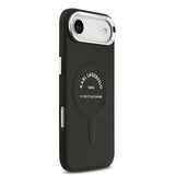 Apple iPhone 17 Air Kılıf Karl Lagerfeld Orjinal Lisanslı M-safe Şarj Özellikli Metal Kamera ve Buton Tasarımlı Paris RSG PU Deri Kapak