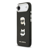 Apple iPhone 17 Air Kılıf Karl Lagerfeld Orjinal Lisanslı Metal Logolu K&C Heads Pin Kapak