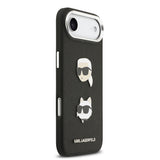 Apple iPhone 17 Air Kılıf Karl Lagerfeld Orjinal Lisanslı Metal Logolu K&C Heads Pin Kapak