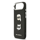 Apple iPhone 17 Air Kılıf Karl Lagerfeld Orjinal Lisanslı Metal Logolu K&C Heads Pin Kapak