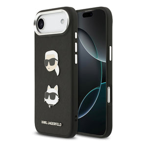 Apple iPhone 17 Air Kılıf Karl Lagerfeld Orjinal Lisanslı Metal Logolu K&C Heads Pin Kapak