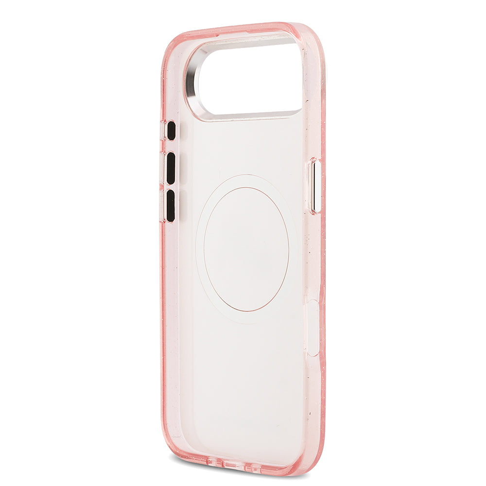 Apple iPhone 17 Air Kılıf Karl Lagerfeld Orjinal Lisanslı Parlayan Simli Karl & Choupette Heads Kapak