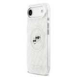 Apple iPhone 17 Air Kılıf Karl Lagerfeld Orjinal Lisanslı Parlayan Simli Karl & Choupette Heads Kapak