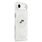 Apple iPhone 17 Air Kılıf Karl Lagerfeld Orjinal Lisanslı Parlayan Simli Karl & Choupette Heads Kapak
