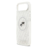 Apple iPhone 17 Air Kılıf Karl Lagerfeld Orjinal Lisanslı Parlayan Simli Karl & Choupette Heads Kapak