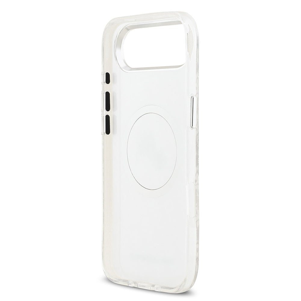 Apple iPhone 17 Air Kılıf Karl Lagerfeld Orjinal Lisanslı Parlayan Simli Karl & Choupette Heads Kapak