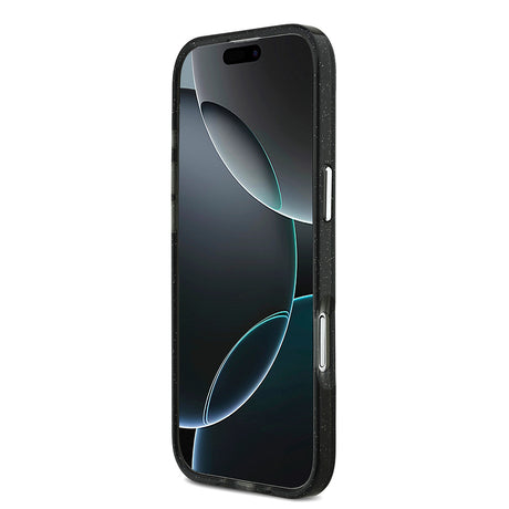 Apple iPhone 17 Air Kılıf Karl Lagerfeld Orjinal Lisanslı Parlayan Simli Karl & Choupette Sketch Logo Kapak