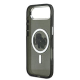 Apple iPhone 17 Air Kılıf Karl Lagerfeld Orjinal Lisanslı Parlayan Simli Karl & Choupette Sketch Logo Kapak