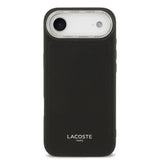 Apple iPhone 17 Air Kılıf Lacoste Orjinal Lisanslı M-safe Şarj Özellikli Champs Elysees PU Deri Tasarımlı Kapak