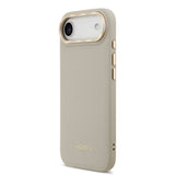 Apple iPhone 17 Air Kılıf Lacoste Orjinal Lisanslı M-safe Şarj Özellikli Champs Elysees PU Deri Tasarımlı Kapak