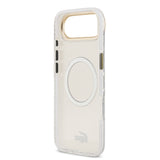 Apple iPhone 17 Air Kılıf Lacoste Orjinal Lisanslı M-safe Şarj Özellikli Gold Timsah Logolu Buzlu Kapak