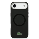 Apple iPhone 17 Air Kılıf Lacoste Orjinal Lisanslı M-safe Şarj Özellikli İkonik Logolu Metal Kamera Çerçeveli Silikon Kapak
