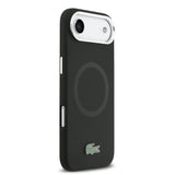 Apple iPhone 17 Air Kılıf Lacoste Orjinal Lisanslı M-safe Şarj Özellikli İkonik Logolu Metal Kamera Çerçeveli Silikon Kapak