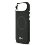 Apple iPhone 17 Air Kılıf Lacoste Orjinal Lisanslı M-safe Şarj Özellikli İkonik Logolu Metal Kamera Çerçeveli Silikon Kapak
