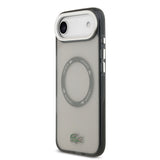 Apple iPhone 17 Air Kılıf Lacoste Orjinal Lisanslı M-safe Şarj Özellikli İkonik Timsah Logolu Buzlu Kapak