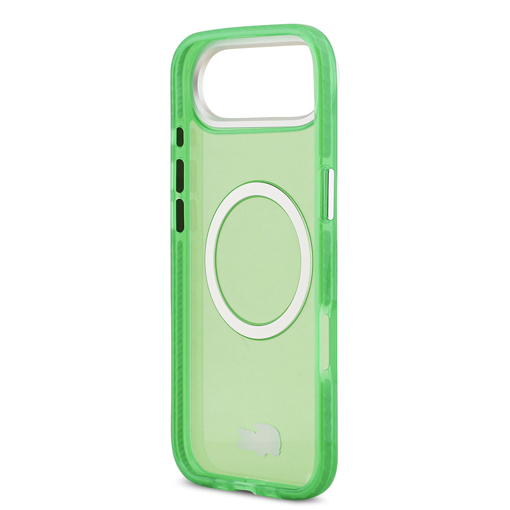Apple iPhone 17 Air Kılıf Lacoste Orjinal Lisanslı M-safe Şarj Özellikli İkonik Timsah Logolu Buzlu Kapak