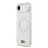 Apple iPhone 17 Air Kılıf Lacoste Orjinal Lisanslı M-safe Şarj Özellikli İkonik Timsah Logolu Buzlu Kapak