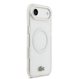 Apple iPhone 17 Air Kılıf Lacoste Orjinal Lisanslı M-safe Şarj Özellikli İkonik Timsah Logolu Buzlu Kapak