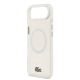Apple iPhone 17 Air Kılıf Lacoste Orjinal Lisanslı M-safe Şarj Özellikli İkonik Timsah Logolu Buzlu Kapak