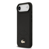 Apple iPhone 17 Air Kılıf Lacoste Orjinal Lisanslı M-safe Şarj Özellikli PU Deri Tasarımlı Metal Logolu Kapak