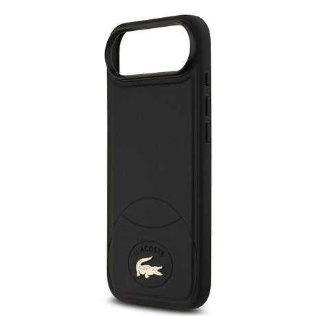 Apple iPhone 17 Air Kılıf Lacoste Orjinal Lisanslı M-safe Şarj Özellikli PU Deri Tasarımlı Metal Logolu Kapak