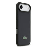 Apple iPhone 17 Air Kılıf Lacoste Orjinal Lisanslı M-safe Şarj Özellikli PU Pike Desenli Metal Logolu Kartlıklı Kapak