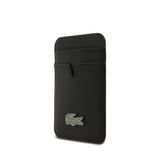 Apple iPhone 17 Air Kılıf Lacoste Orjinal Lisanslı M-safe Şarj Özellikli PU Pike Desenli Metal Logolu Kartlıklı Kapak