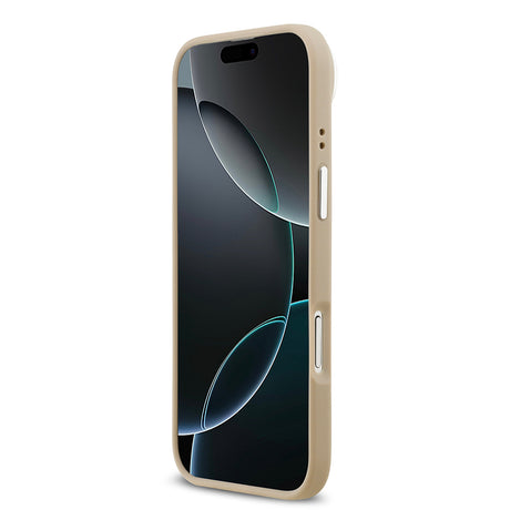 Apple iPhone 17 Air Kılıf Lacoste Orjinal Lisanslı M-safe Şarj Özellikli PU Pike Desenli Standlı Metal Logolu Kapak