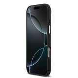 Apple iPhone 17 Air Kılıf Lacoste Orjinal Lisanslı M-safe Şarj Özellikli PU Pike Desenli Standlı Metal Logolu Kapak