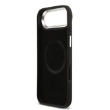 Apple iPhone 17 Air Kılıf Lacoste Orjinal Lisanslı M-safe Şarj Özellikli PU Pike Desenli Standlı Metal Logolu Kapak